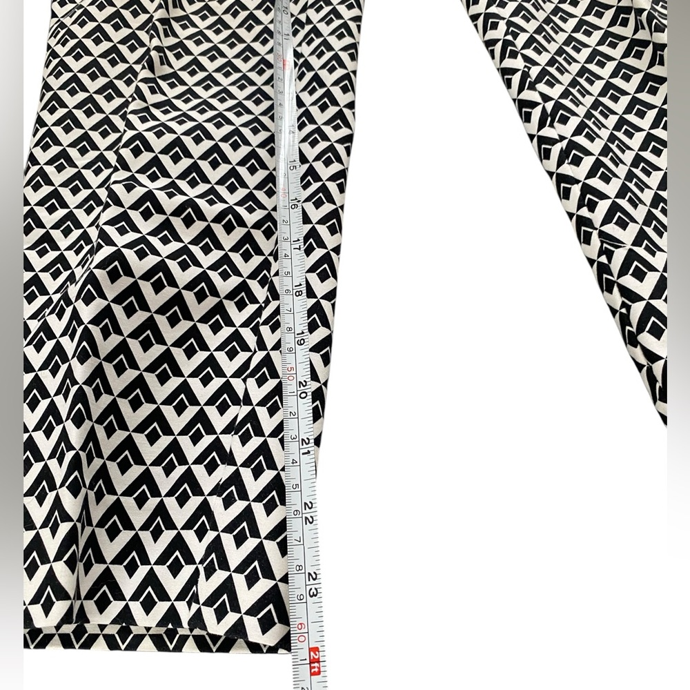 White House Black Market Geometric Patterned Slim Ankle Paints 14R - Picture 3 of 6